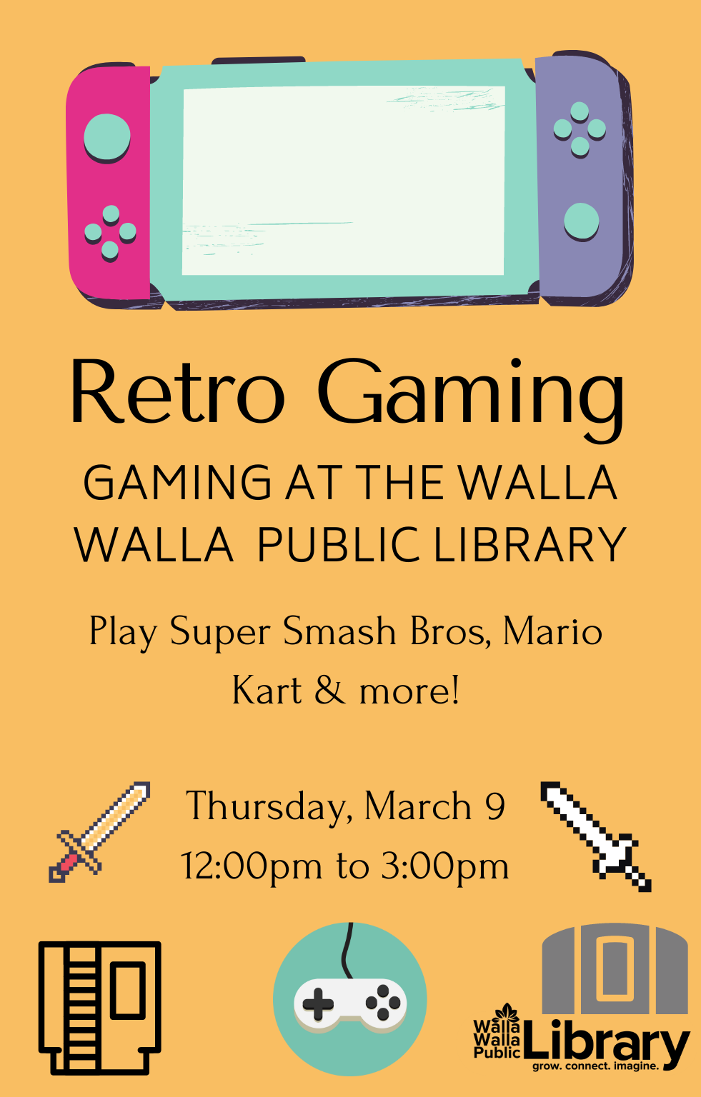 Retro gaming flyer