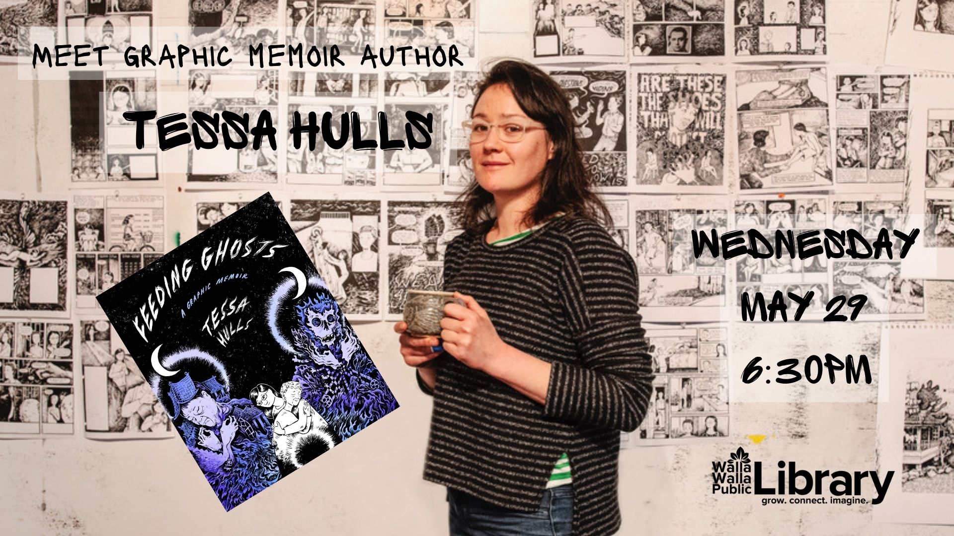 Tessa Hulls visit May 29 @6:30pm